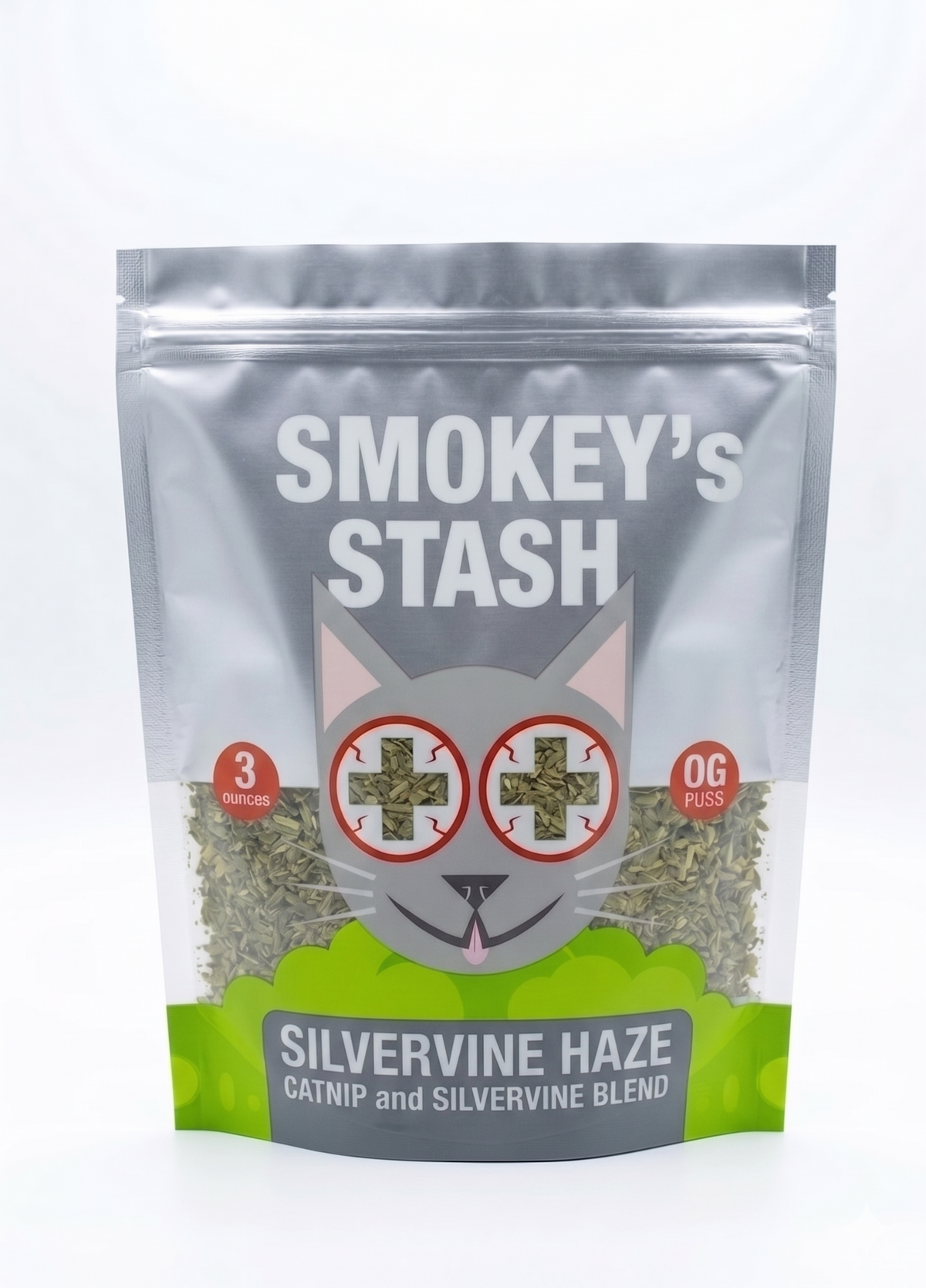 Silvervine Haze – Catnip & Silvervine Blend, 3 oz Resealable Bag