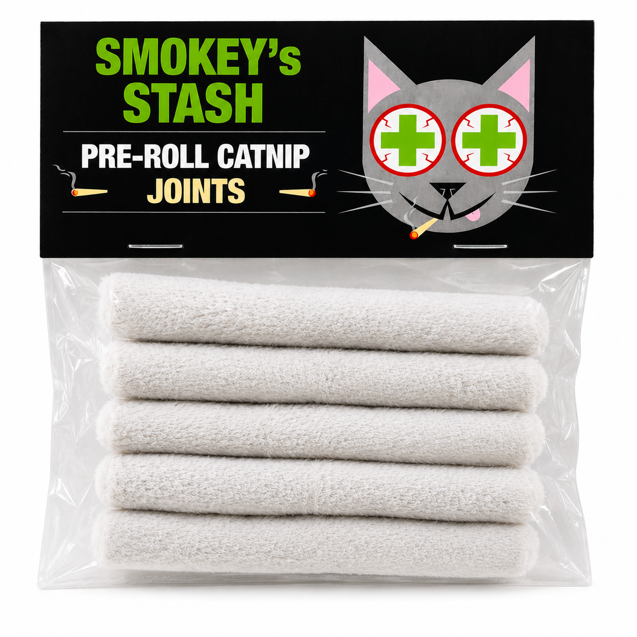 Smokey's Stash Pre Roll Catnip joints - 5 pack
