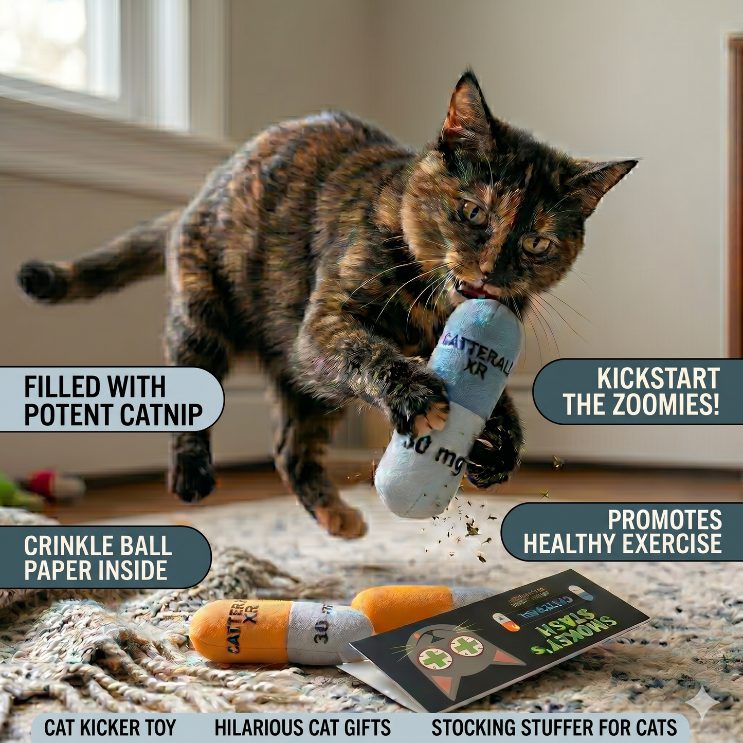 Catterall Catnip and Crinkle filled Catnip Kickers