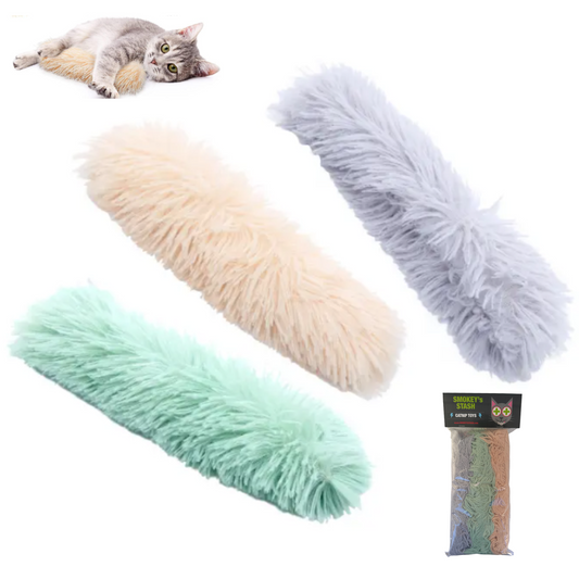 Cat Pillows 3 Pack Durable Large Toys for Cats or Kittens Soft Plush Kicker Stuffed with Catnip and Crinkle Sound for Indoor Cats and Promotes Exercise for Pets